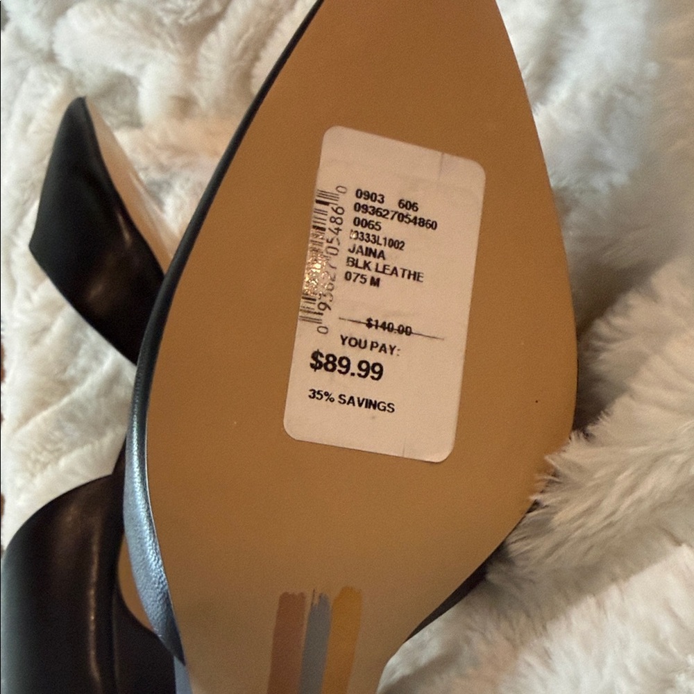 NWT Sam Edelman Black D'Orsay Heels - Picture 7 of 7